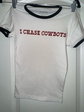 White I CHASE COWBOYS Tee